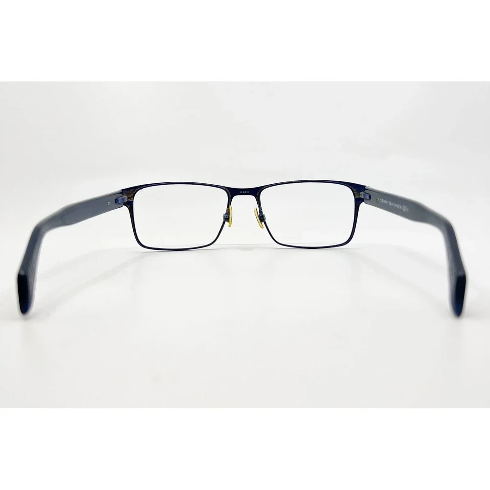 Tommy Hilfiger Men Blue Rectangle Eyeglasses Frames 5 55-18